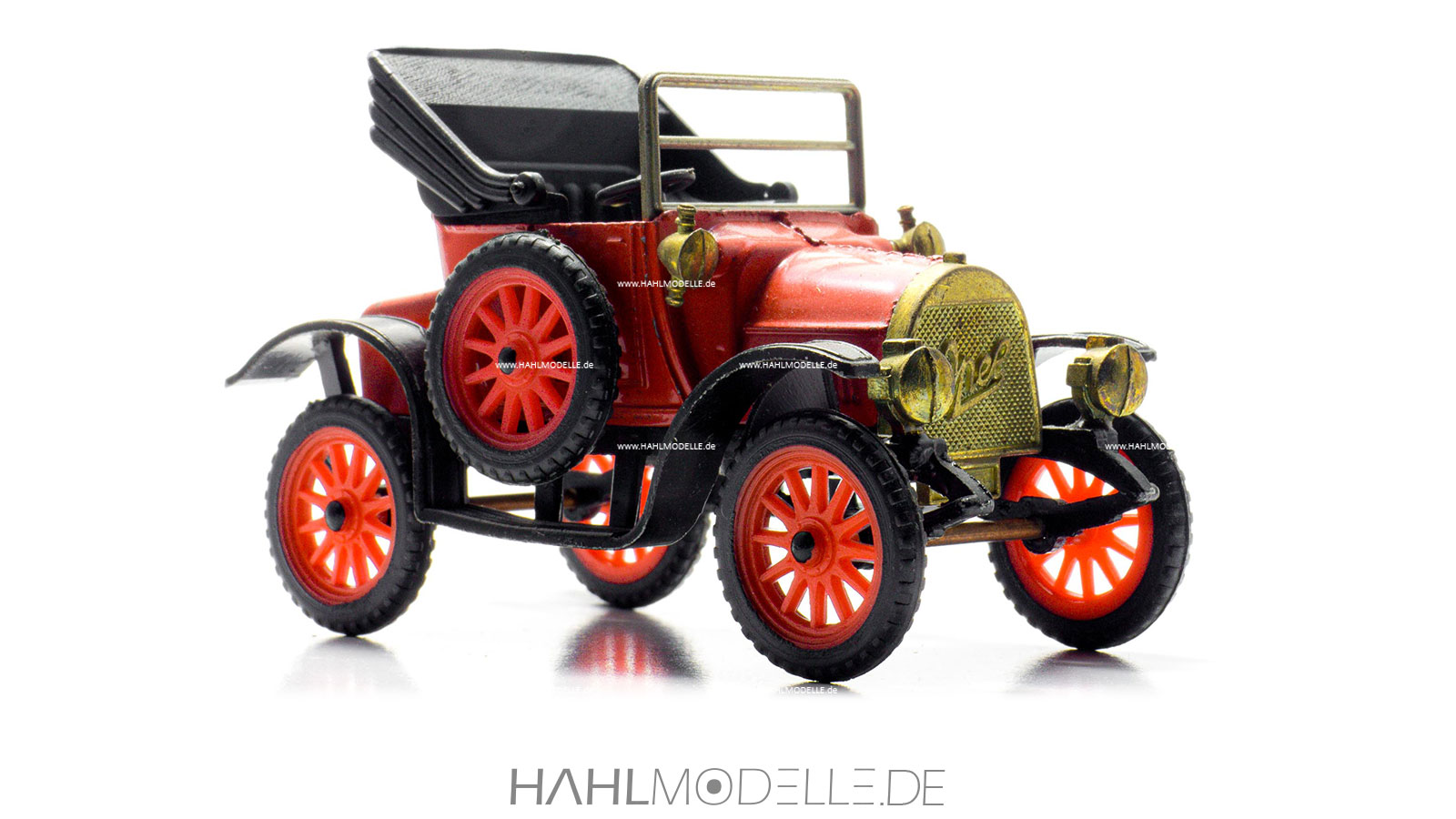 Opel-Motorwagen 5/12 PS, Torpedo, rot, Ziss, hahlmodelle.de