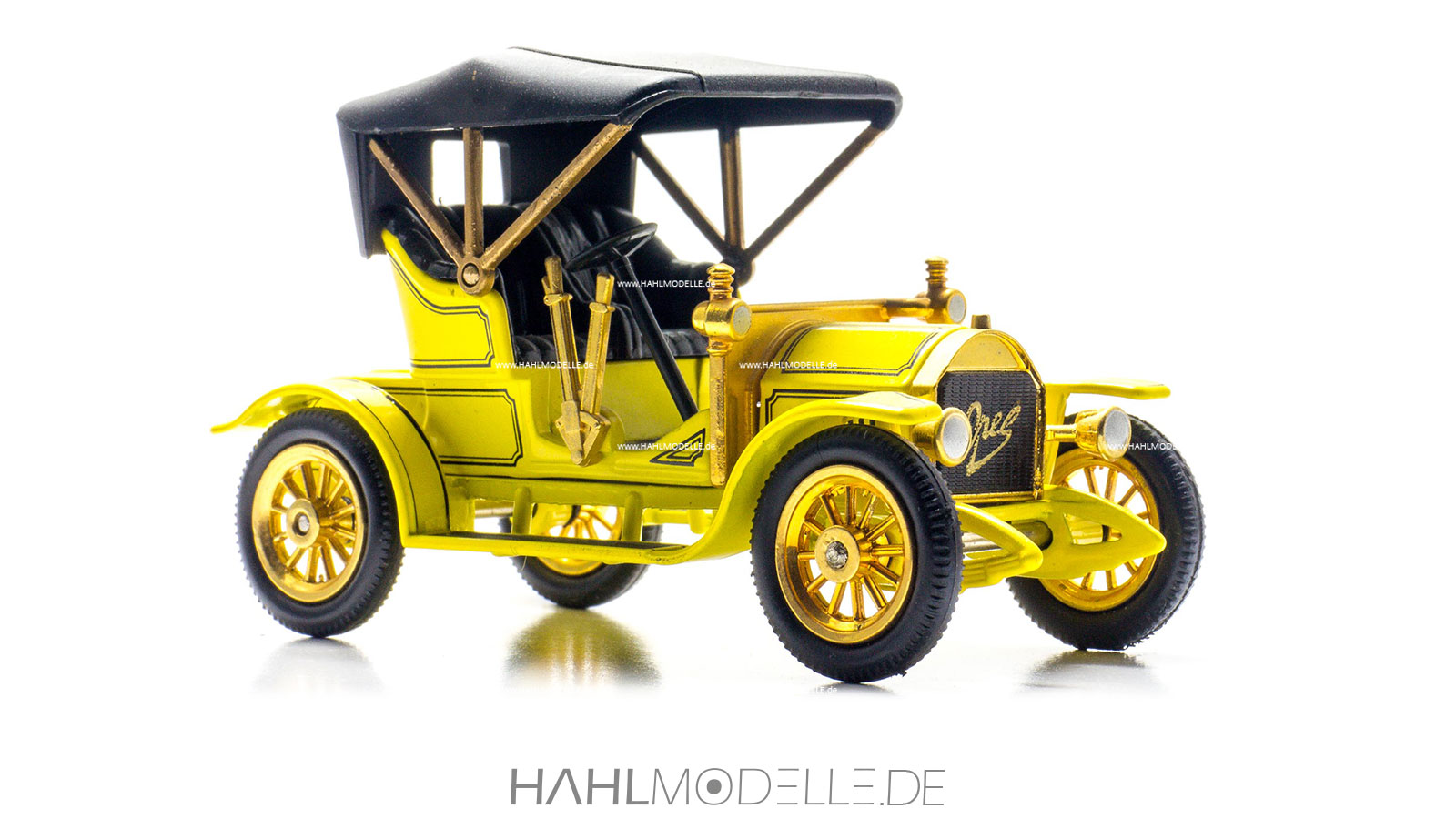 Opel 4/8 PS „Doktorwagen“, Phaeton, gelb-schwarz, Matchbox, hahlmodelle.de