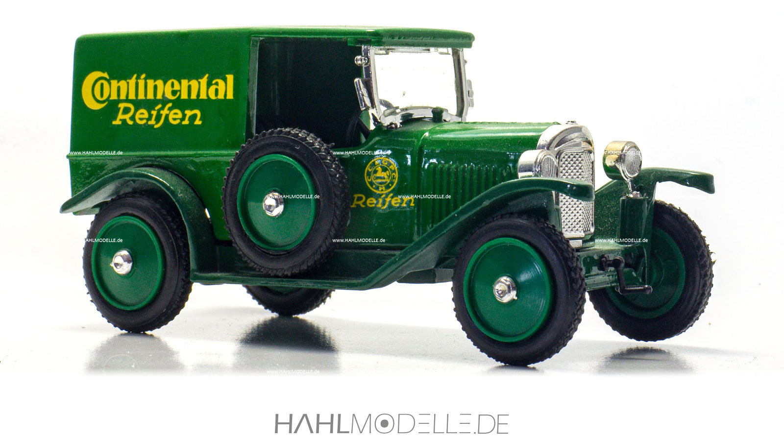 Opel 4/14 PS Lieferwagen, Kastenwagen, grün, Eligor, hahlmodelle.de