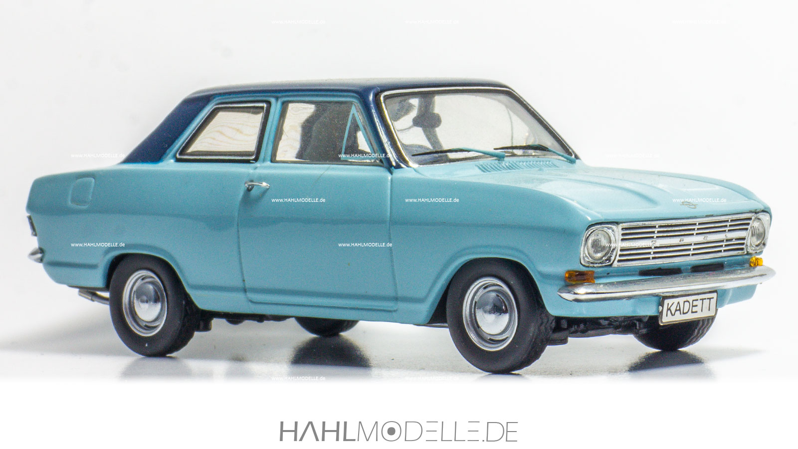 Opel Kadett B, Limousine, blau-dunkelblau, Schuco, hahlmodelle.de