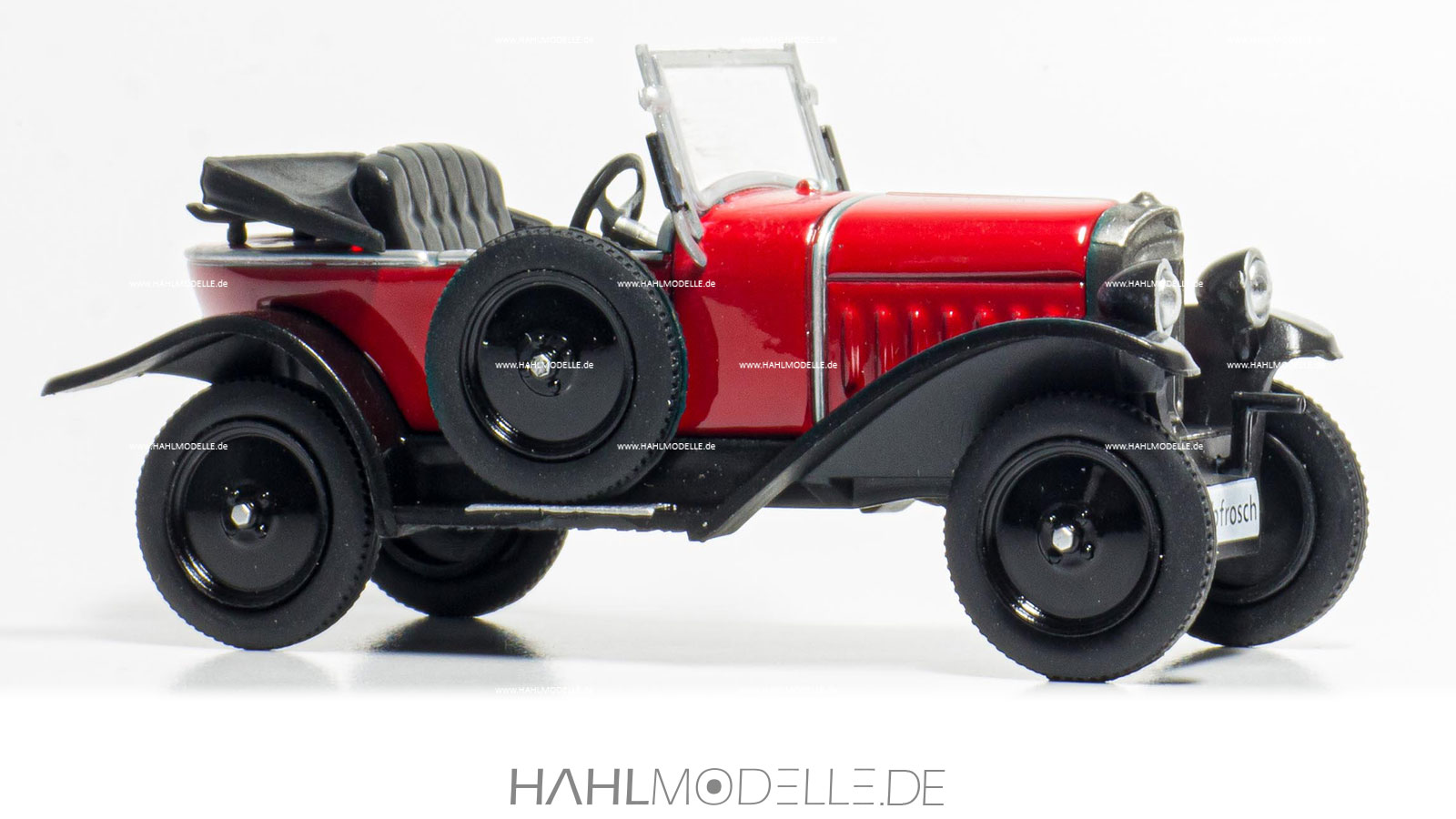 Opel 4/12 PS „Laubfrosch“, Zweisitzer, rot, Ixo, hahlmodelle.de