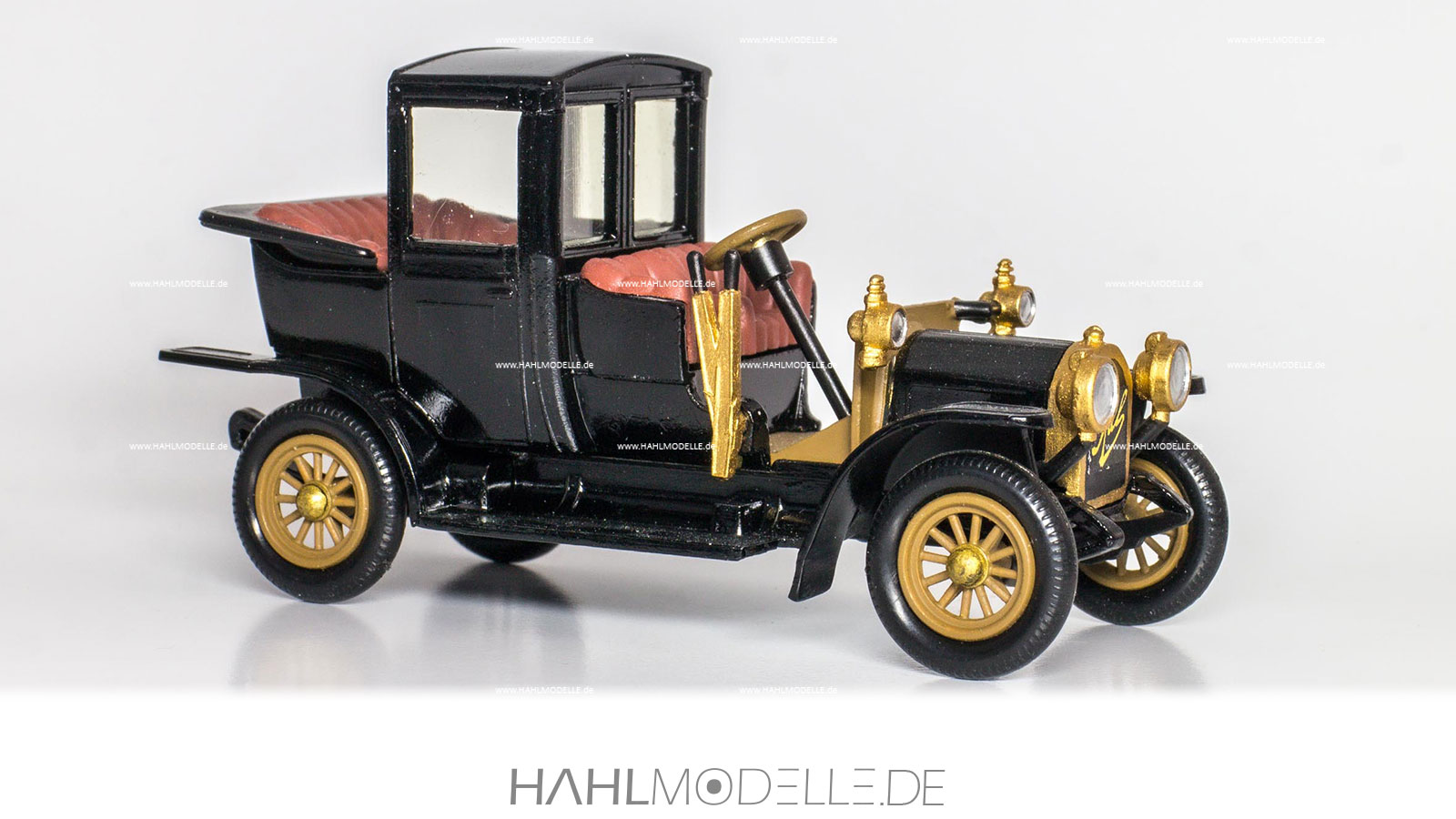 Opel-Motorwagen 8/14 PS, Landaulet, schwarz, Code-3 (Basis Matchbox), hahlmodelle.de