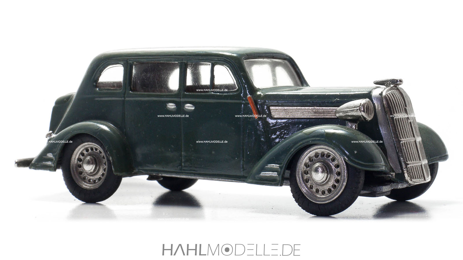 Opel Super 6 Limousine, grün, Tin Wizard, hahlmodelle.de