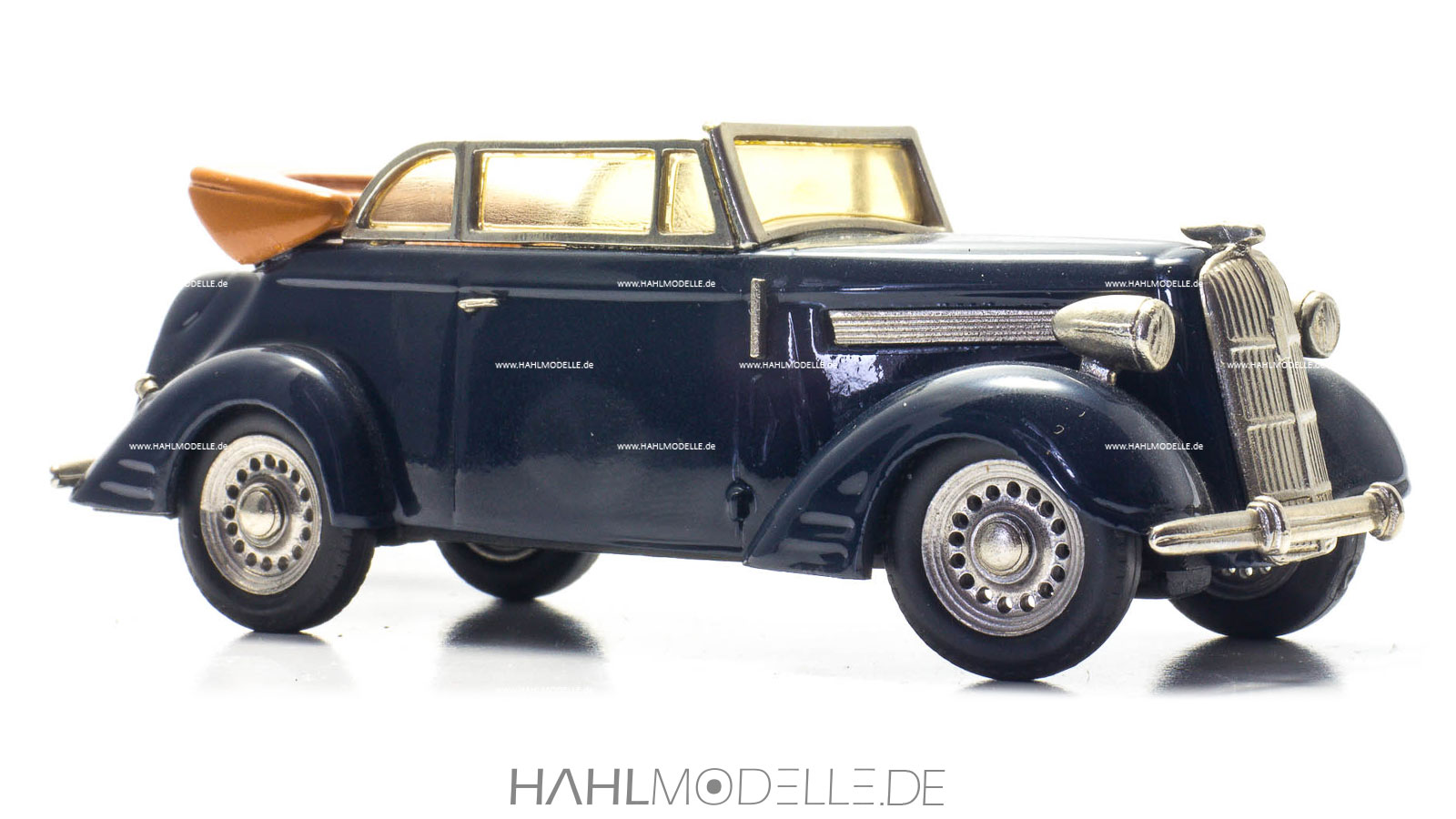 Opel Super 6 Cabrio-Limousine, blau, Tin Wizard, hahlmodelle.de