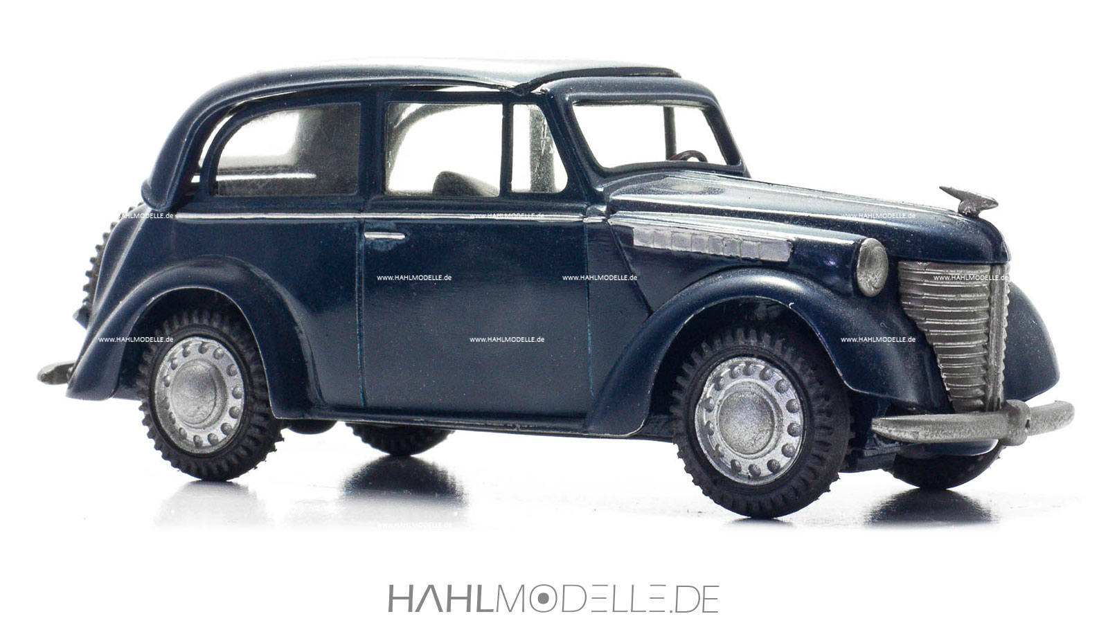 Opel Olympia 1938 Limousine, blau, Walldorf, hahlmodelle.de