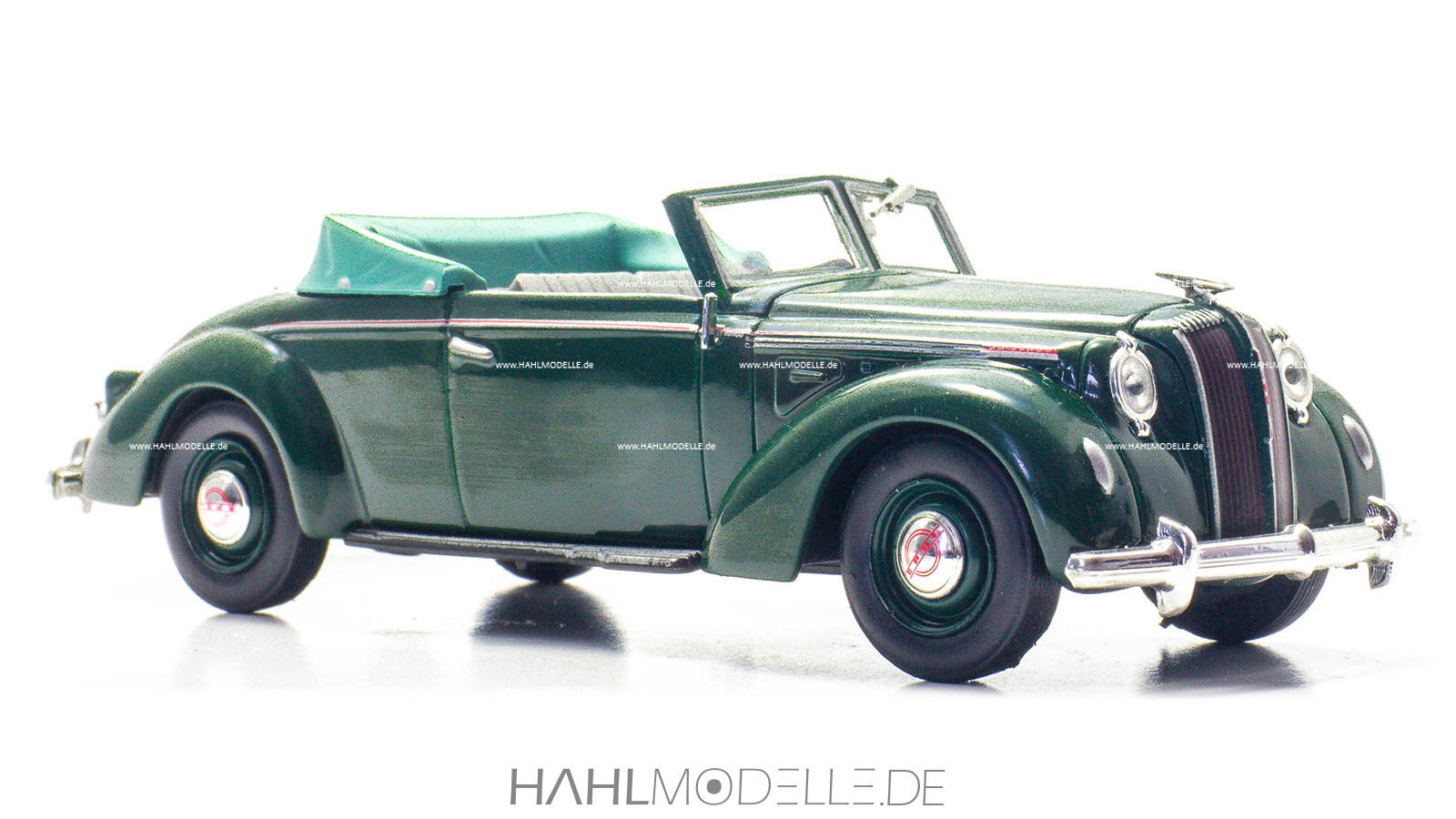 Opel Admiral 1937 Cabriolet (Gläser), grün, Ixo, hahlmodelle.de