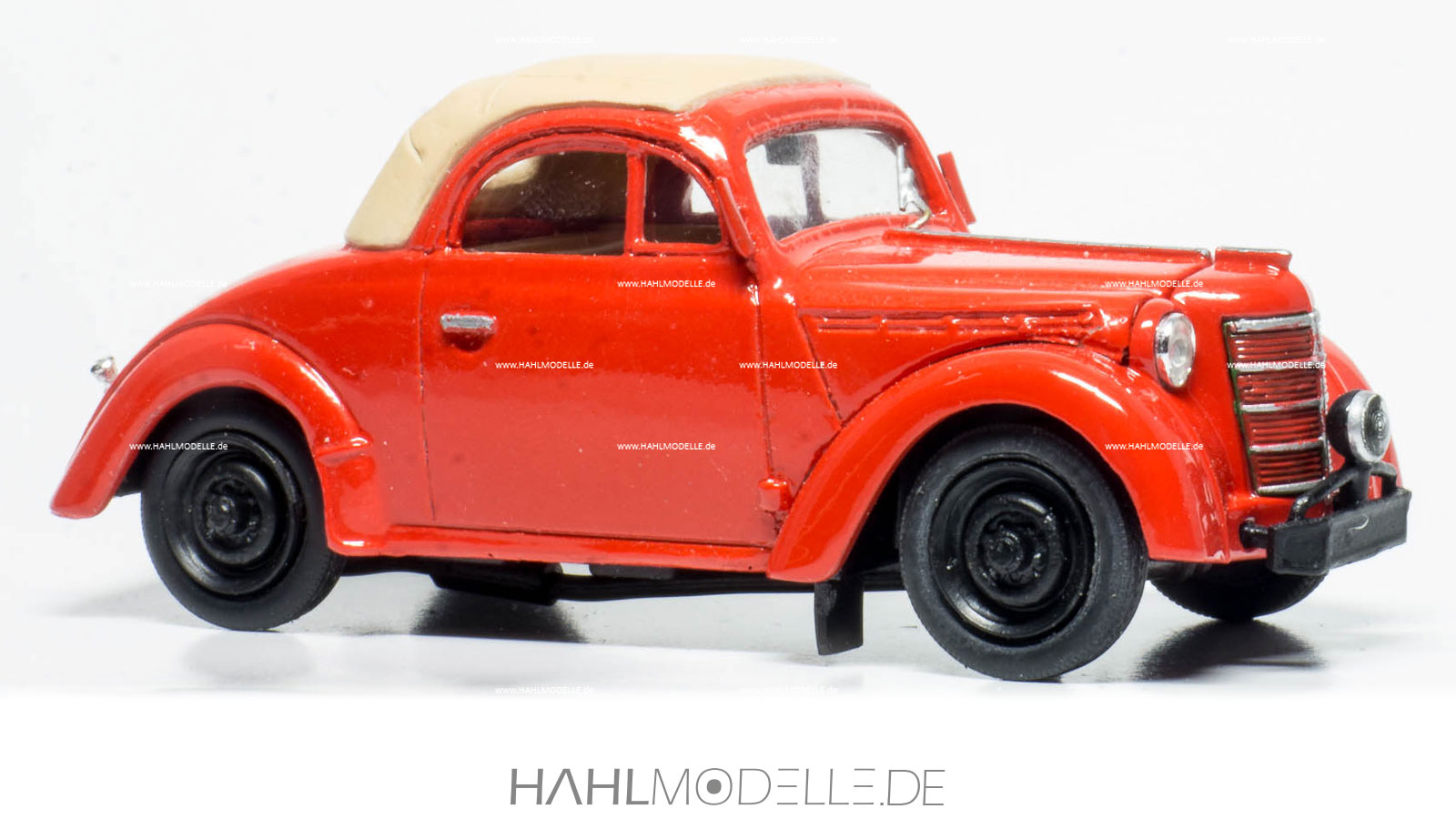 Opel Kadett 1938 Cabriolet (geschlossen), orange-beige, Vector Models, hahlmodelle.de