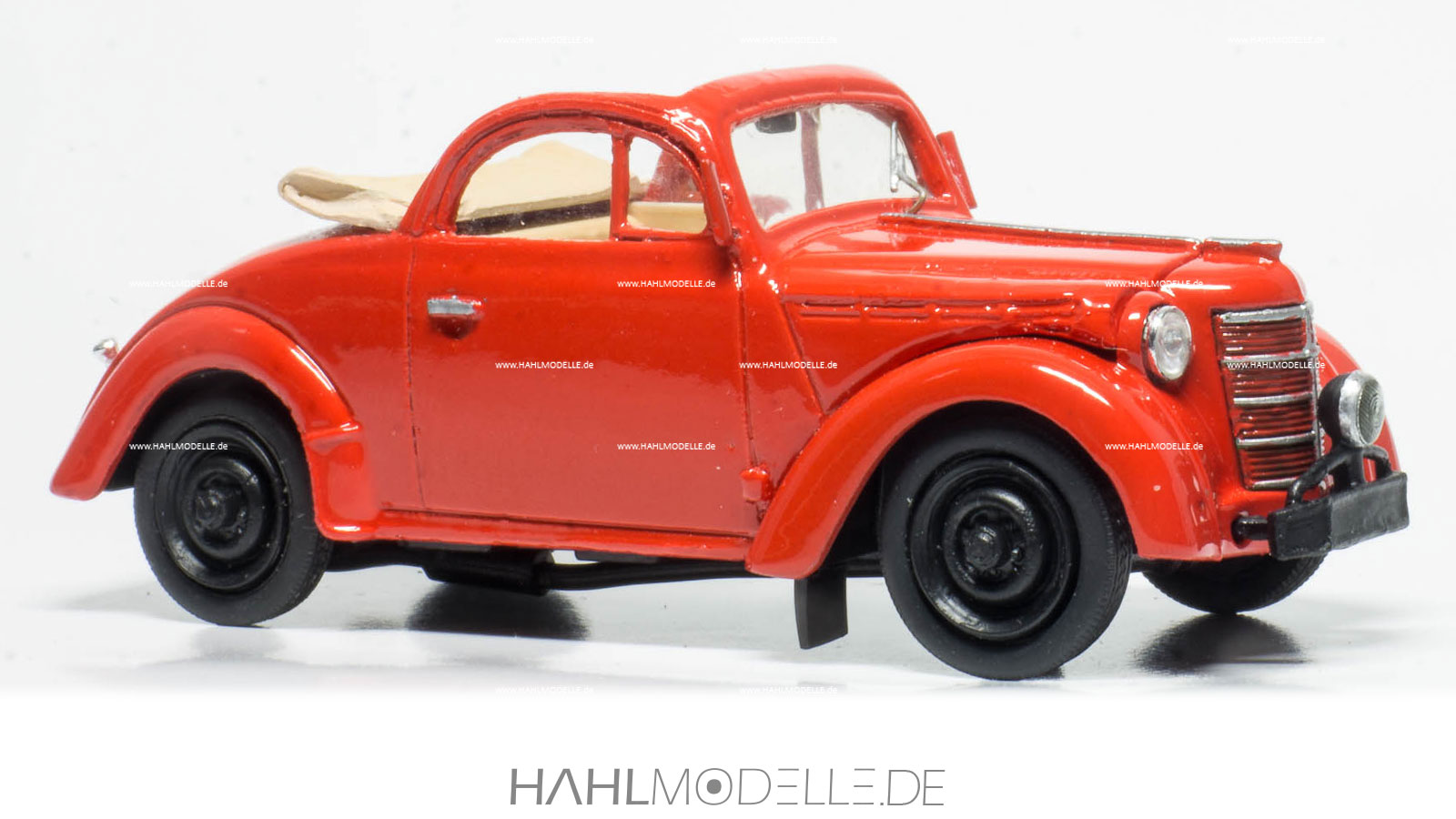 Opel Kadett 1938 Cabriolet (offen), orange, Vector Models, hahlmodelle.de