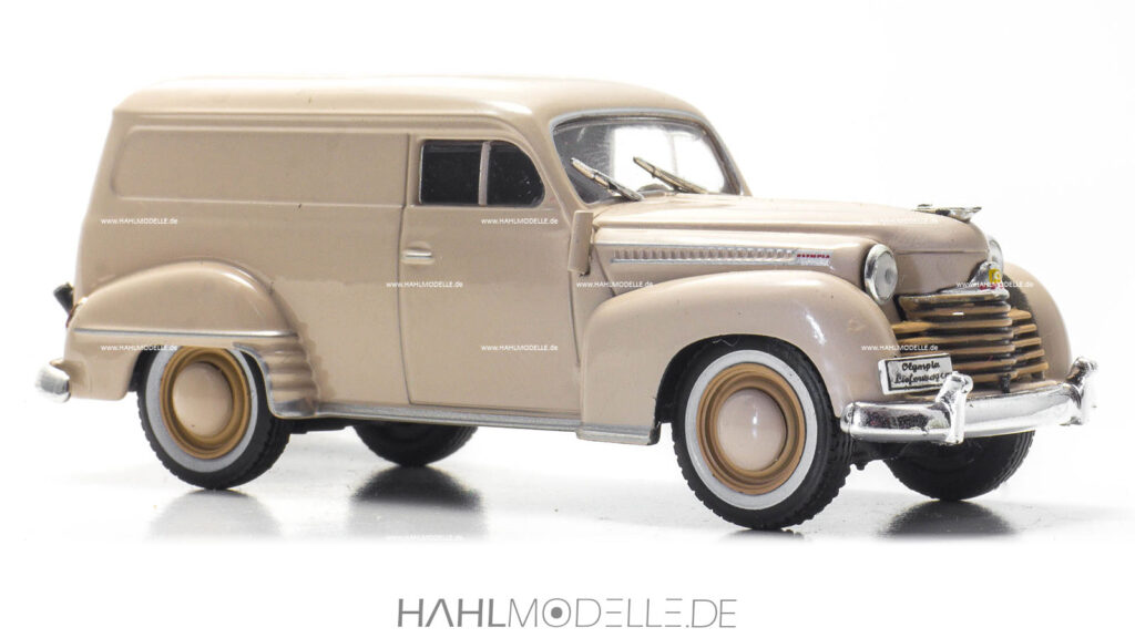 Opel Olympia 1951, Lieferwagen, beige, Ixo, hahlmodelle.de