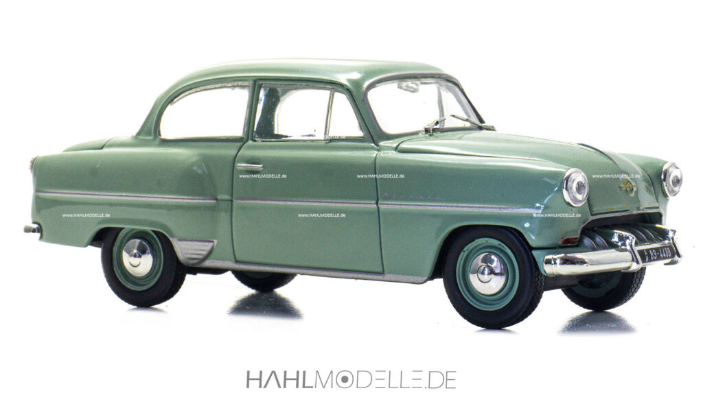 Opel Olympia Rekord 1953, Limousine, grün, Ixo, hahlmodelle.de