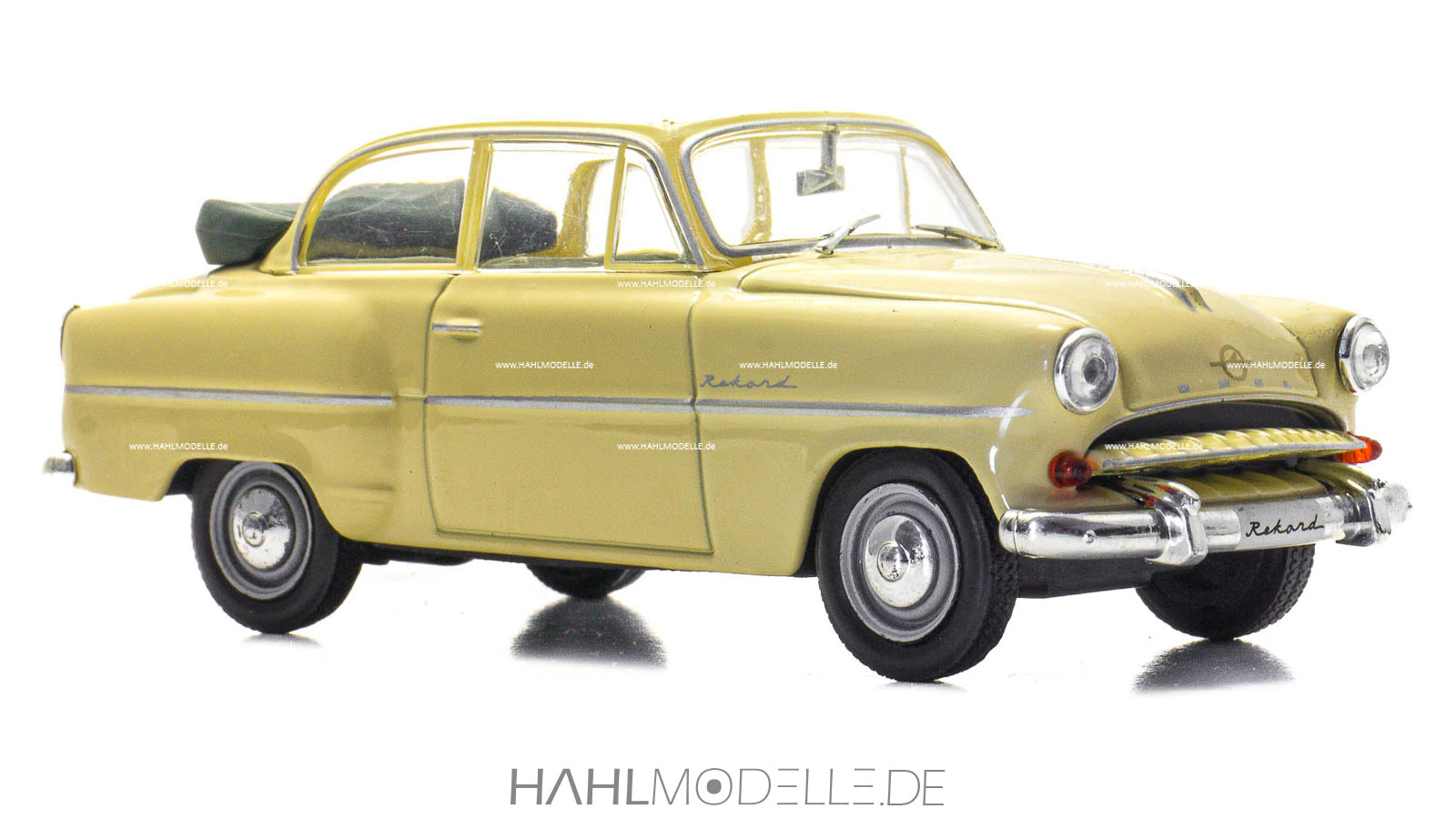 Opel Olympia Rekord 1955, Cabrio-Limousine, beige, Ixo, hahlmodelle.de