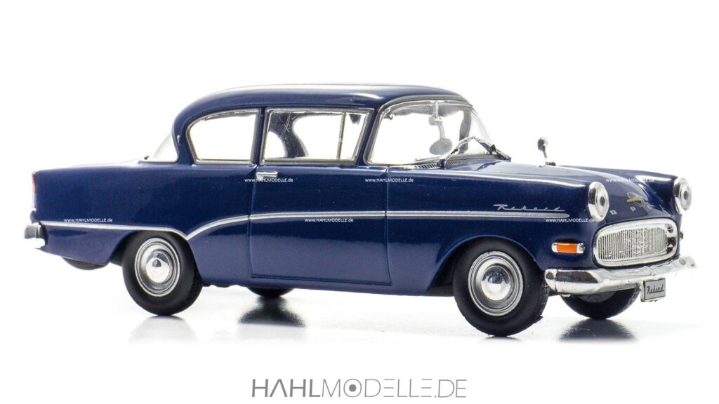 Opel Olympia Rekord P1, Limousine, blau, Ixo, hahlmodelle.de