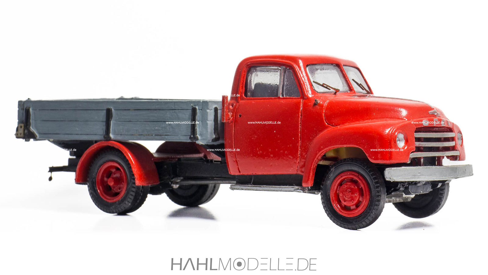 Opel Blitz 1,75 to, Pritsche, rot-grau Gollwitzer, hahlmodelle.de