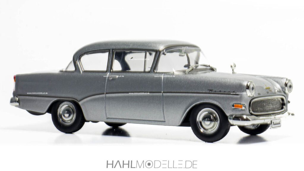 Opel Olympia Rekord P1, Limousine, silber, Ixo, hahlmodelle.de