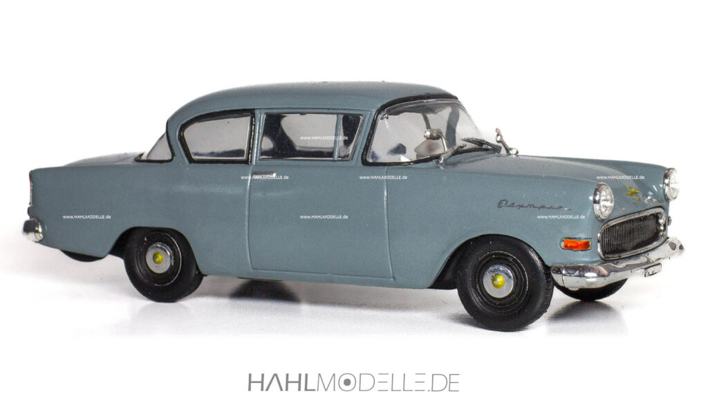 Opel Olympia P1 "Nackter Spatz", Limousine, grau, Code-3 (Basis: Ixo), hahlmodelle.de