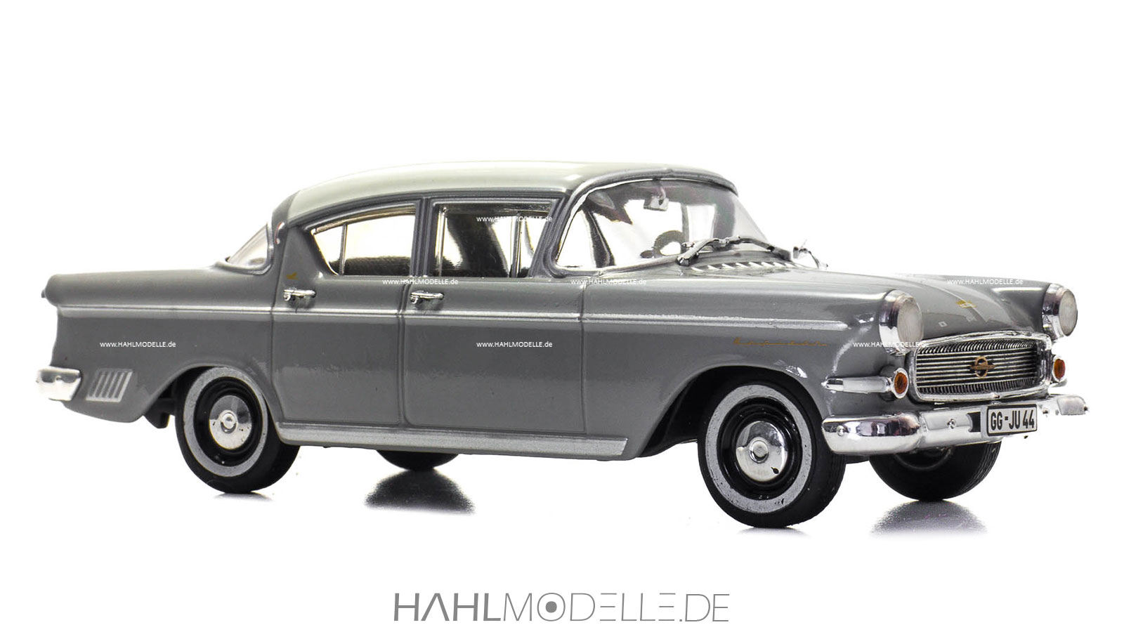 Opel Kapitän P 2,5, Limousine, grau/weiß, Starline, hahlmodelle.de