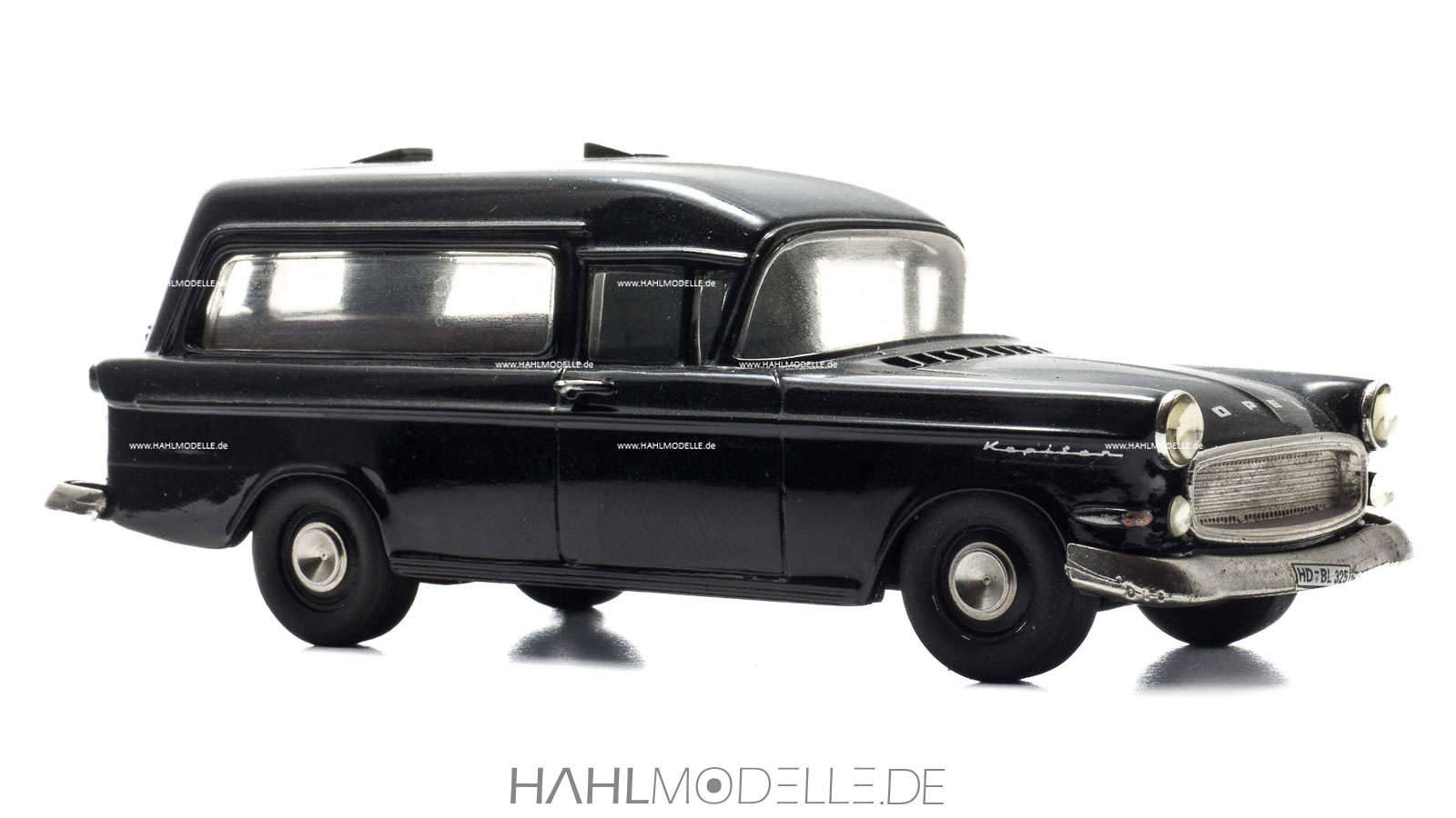 Opel Kapitän P 2,5, Kombi, Bestatter (Miesen), schwarz, Paradcar, hahlmodelle.de