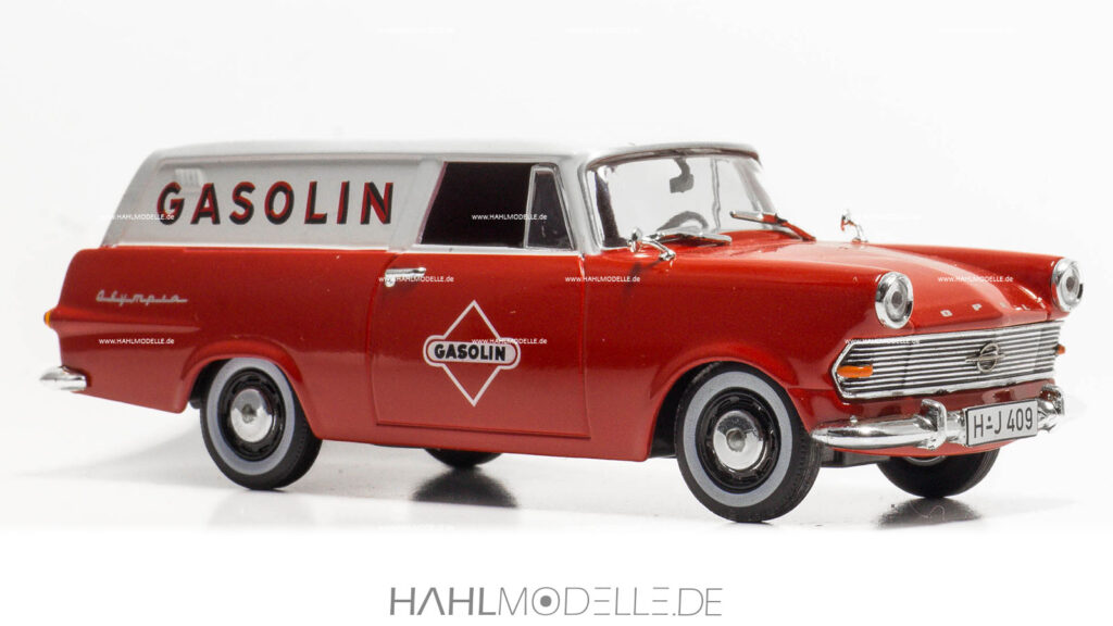 Opel Lieferwagen P2, Kastenwagen, rot/weiß, Starline, hahlmodelle.de