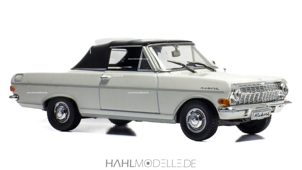 Opel Rekord A, Cabriolet (Deutsch), weiß/schwarz, Ixo, hahlmodelle.de