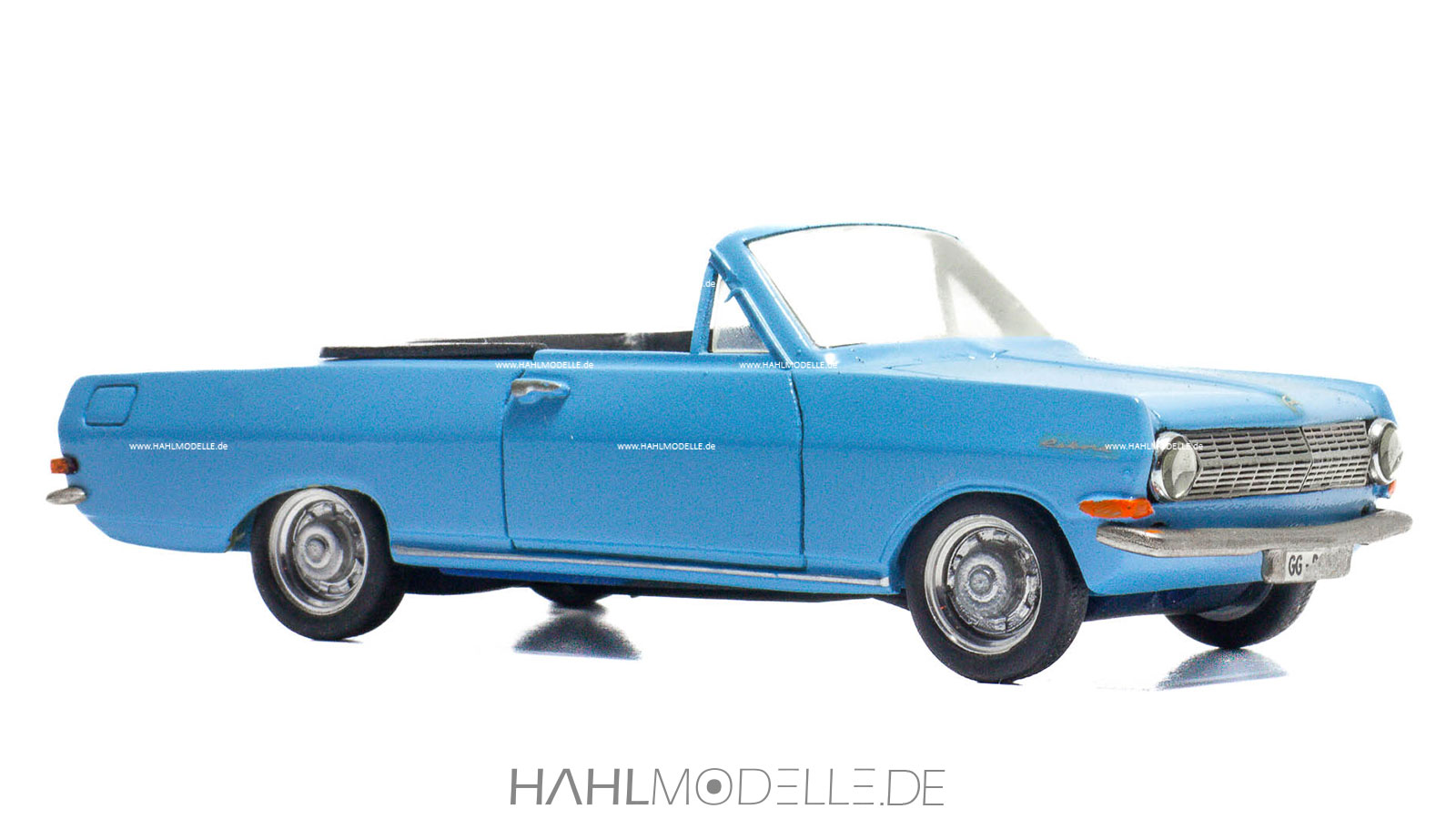 Opel Rekord A, Cabriolet (Deutsch), blau, Paradcar, hahlmodelle.de