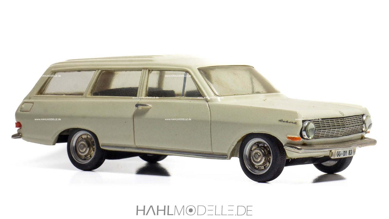 Opel Rekord A, CarAVan, Kombi, beige, Paradcar, hahlmodelle.de