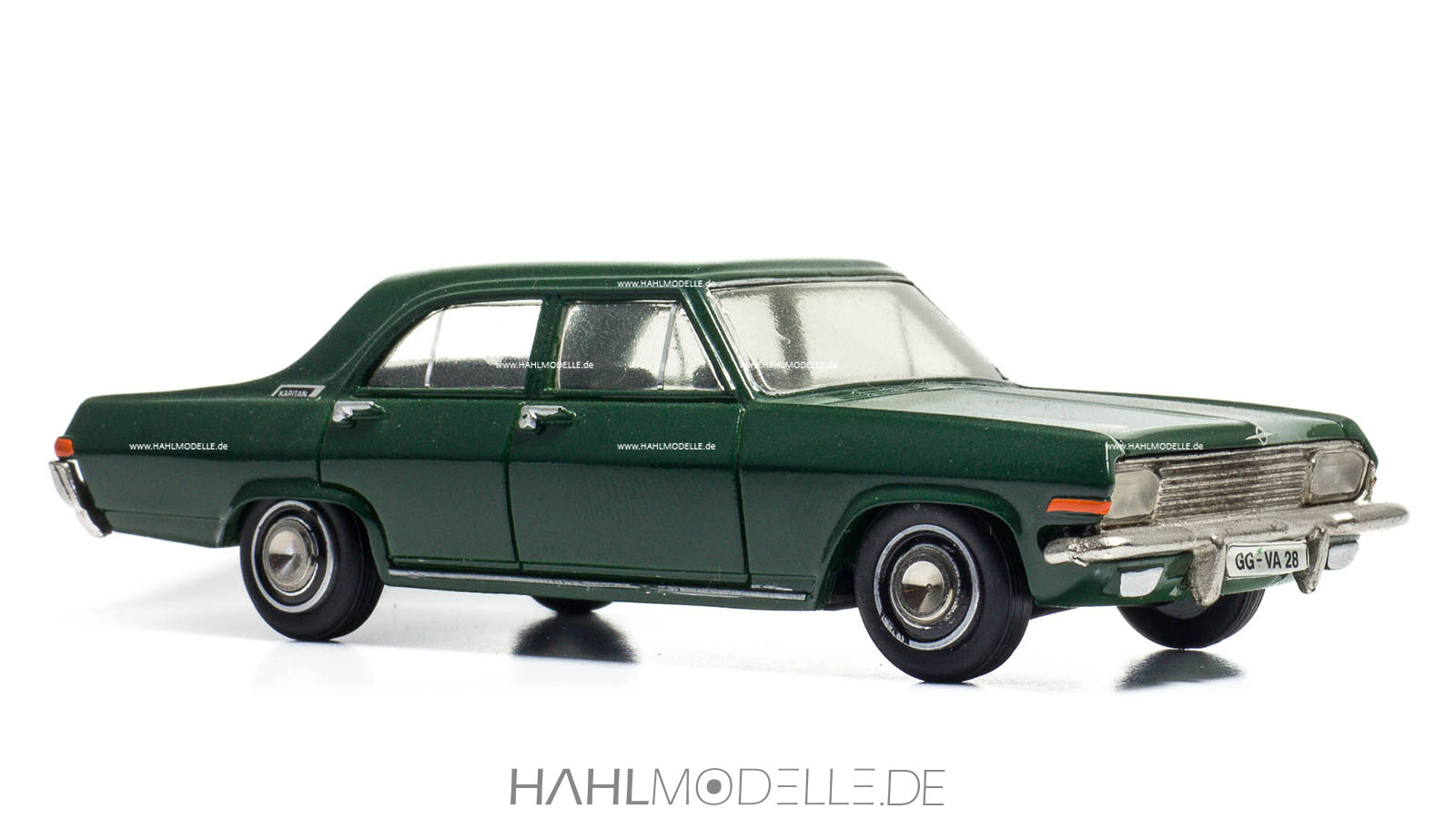 Opel Kapitän A, Limousine, grün, Paradcar, hahlmodelle.de