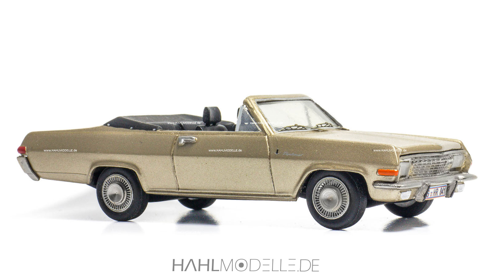 Opel Diplomat A, Cabriolet, gold, Code-3 (Basis Swiss Mini), hahlmodelle.de