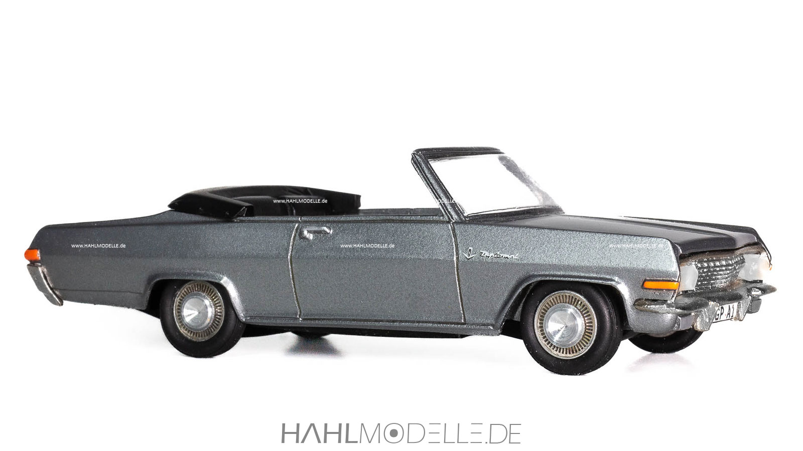 Opel Diplomat A, Cabriolet, silber, Swiss Mini, hahlmodelle.de