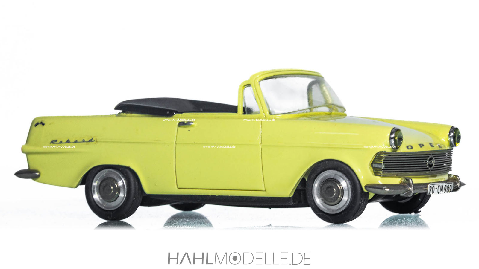 Opel Rekord P2, Cabriolet (Autenrieth), gelb, Paradcar, hahlmodelle.de