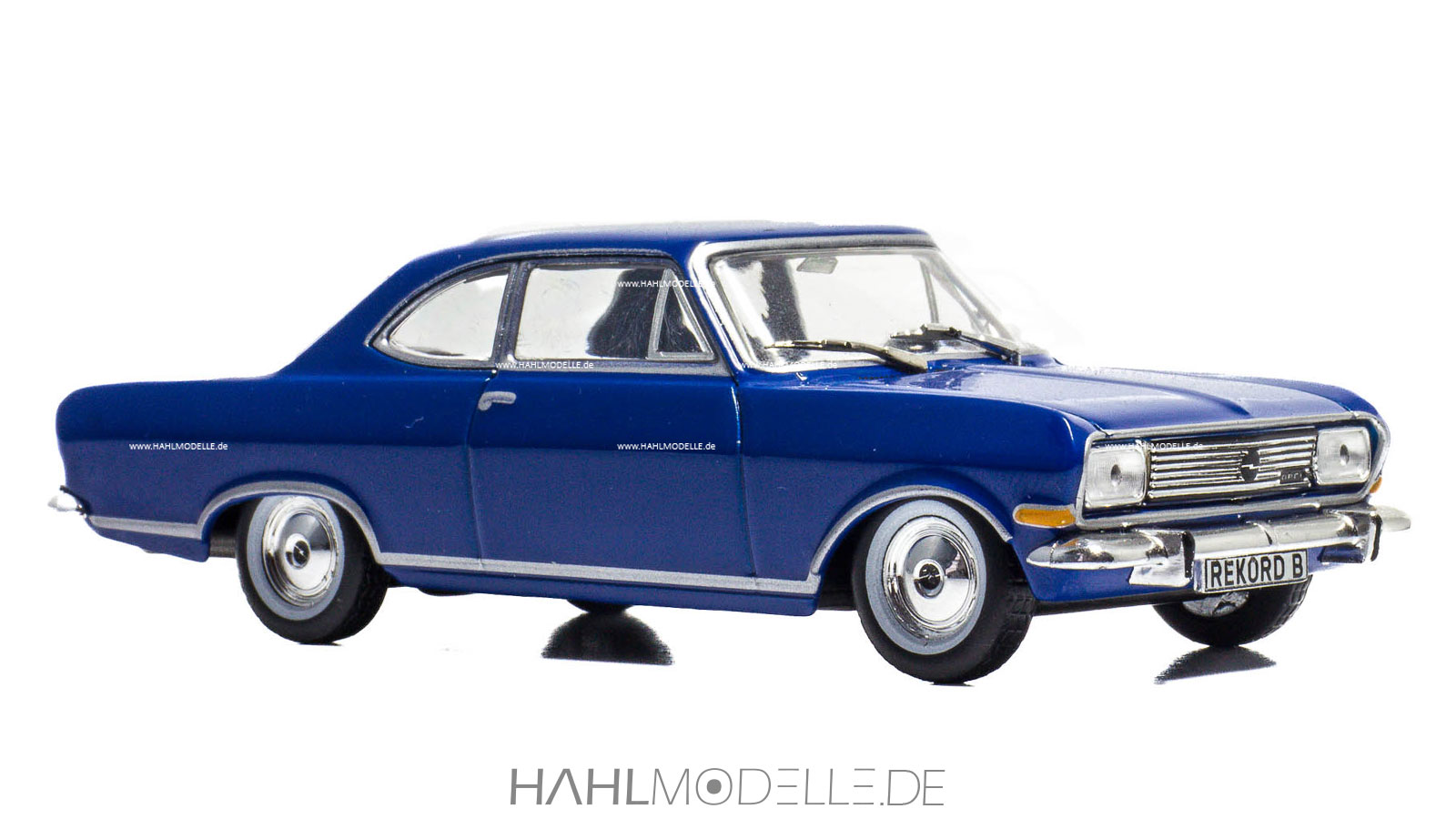 Opel Rekord B, Coupé, blau, Ixo, hahlmodelle.de