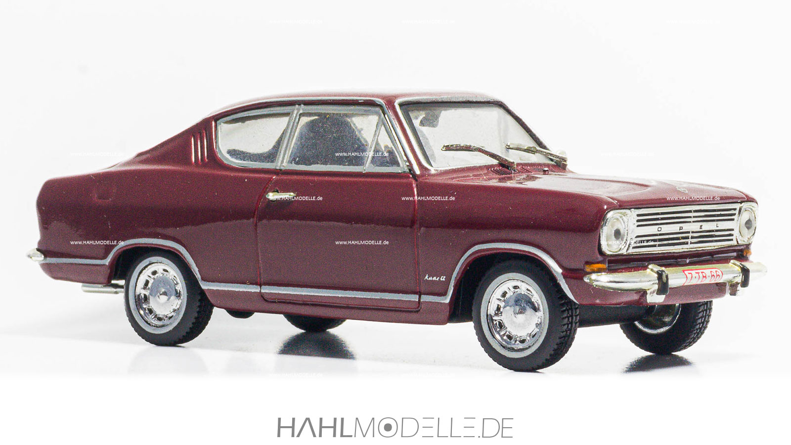 Opel Kadett B, Coupé („Kiemencoupé“), rot, Vitesse, hahlmodelle.de