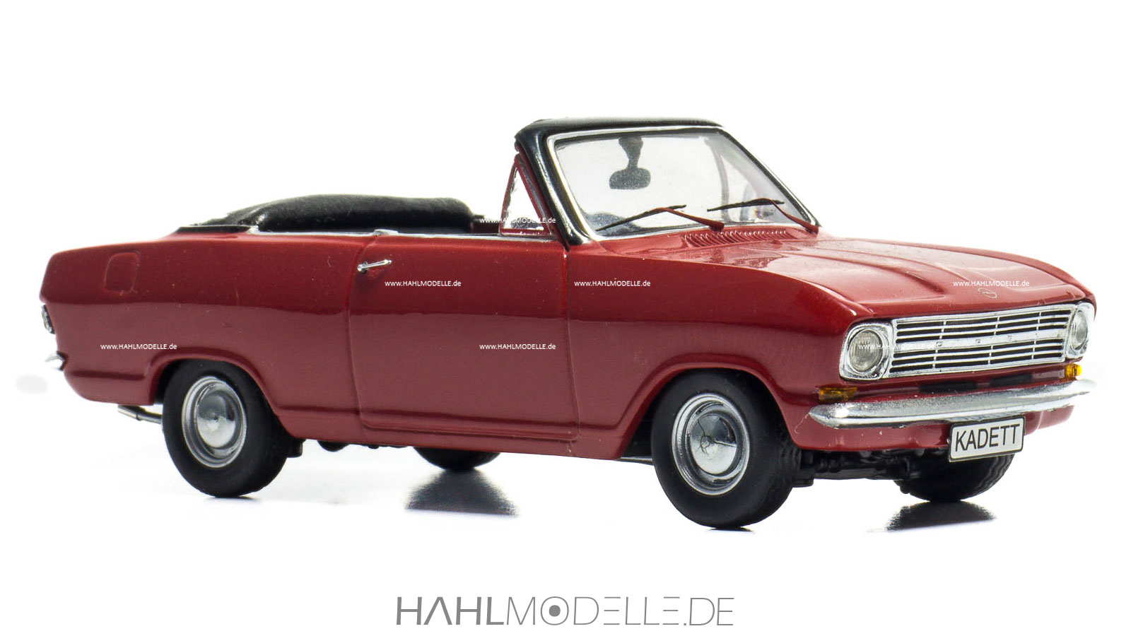 Opel Kadett B, Cabriolet (Welsch), rot, Code-3 (Basis Schuco), hahlmodelle.de