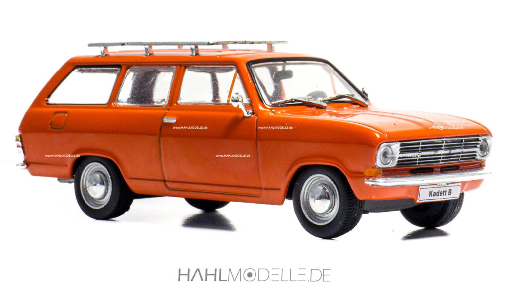 Opel Kadett B, Caravan, Kombi, orange, Ixo, hahlmodelle.de