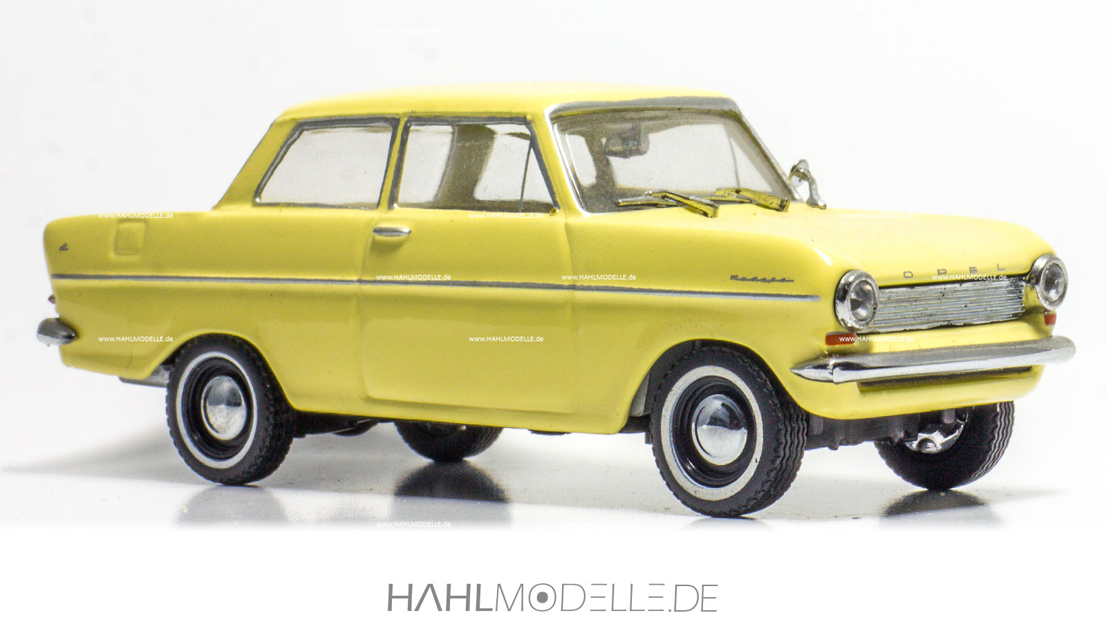 Opel Kadett A, Limousine, gelb, Minichamps, hahlmodelle.de