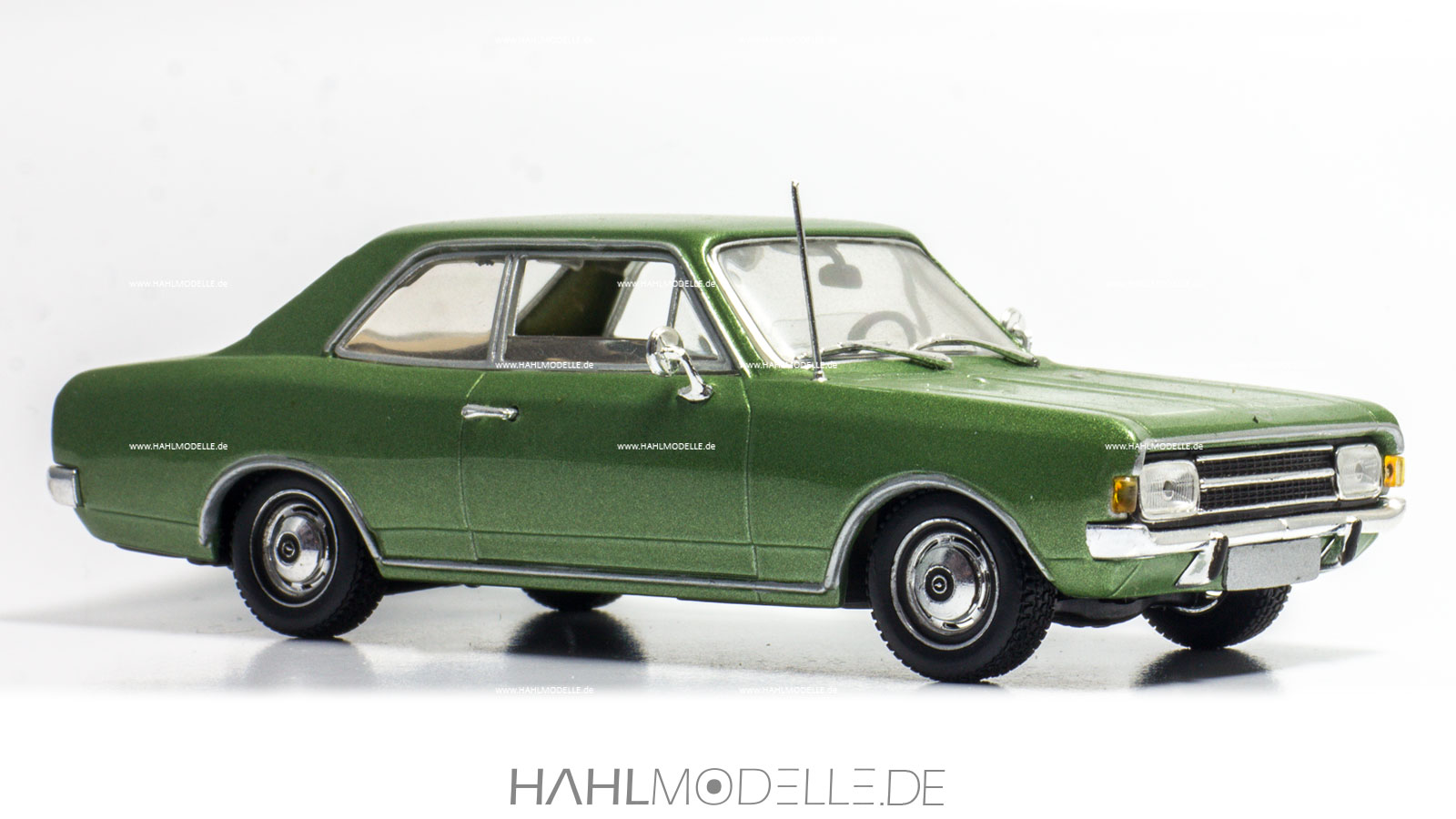 Opel Rekord C, Limousine, grün, Minichamps, hahlmodelle.de