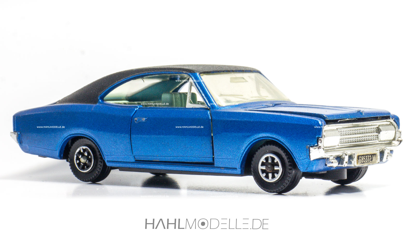 Opel Commodore A, Coupé, blau/schwarz, Dinky, hahlmodelle.de