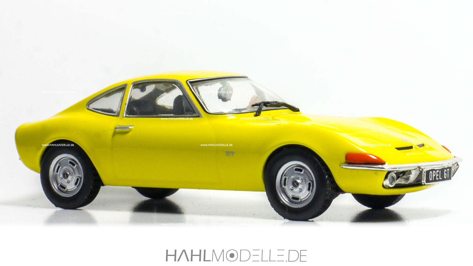 Opel GT, Coupé, gelb, Ixo, hahlmodelle.de