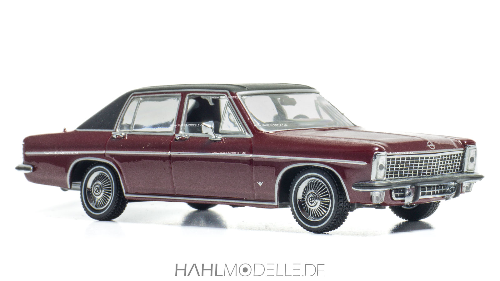 Opel Diplomat B, Limousine, rot/schwarz, Minichamps, hahlmodelle.de