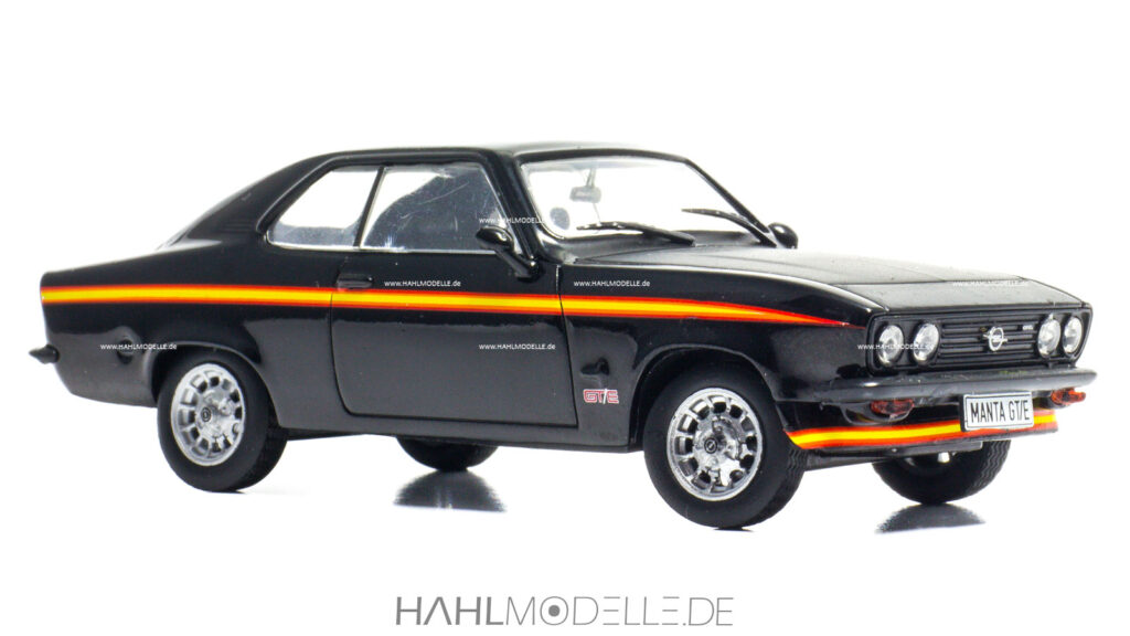 Opel Manta A, Coupé, "Black Magic", schwarz, Ixo, hahlmodelle.de