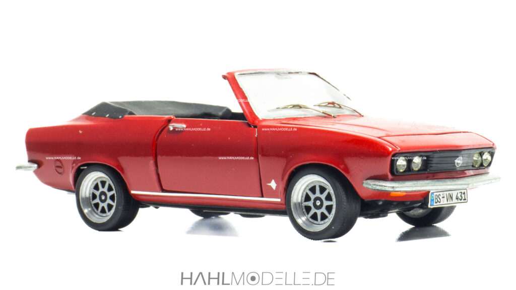 Opel Manta A, Cabriolet (Hintermeier), rot, Code-3 (Basis: AR-GEE), hahlmodelle.de