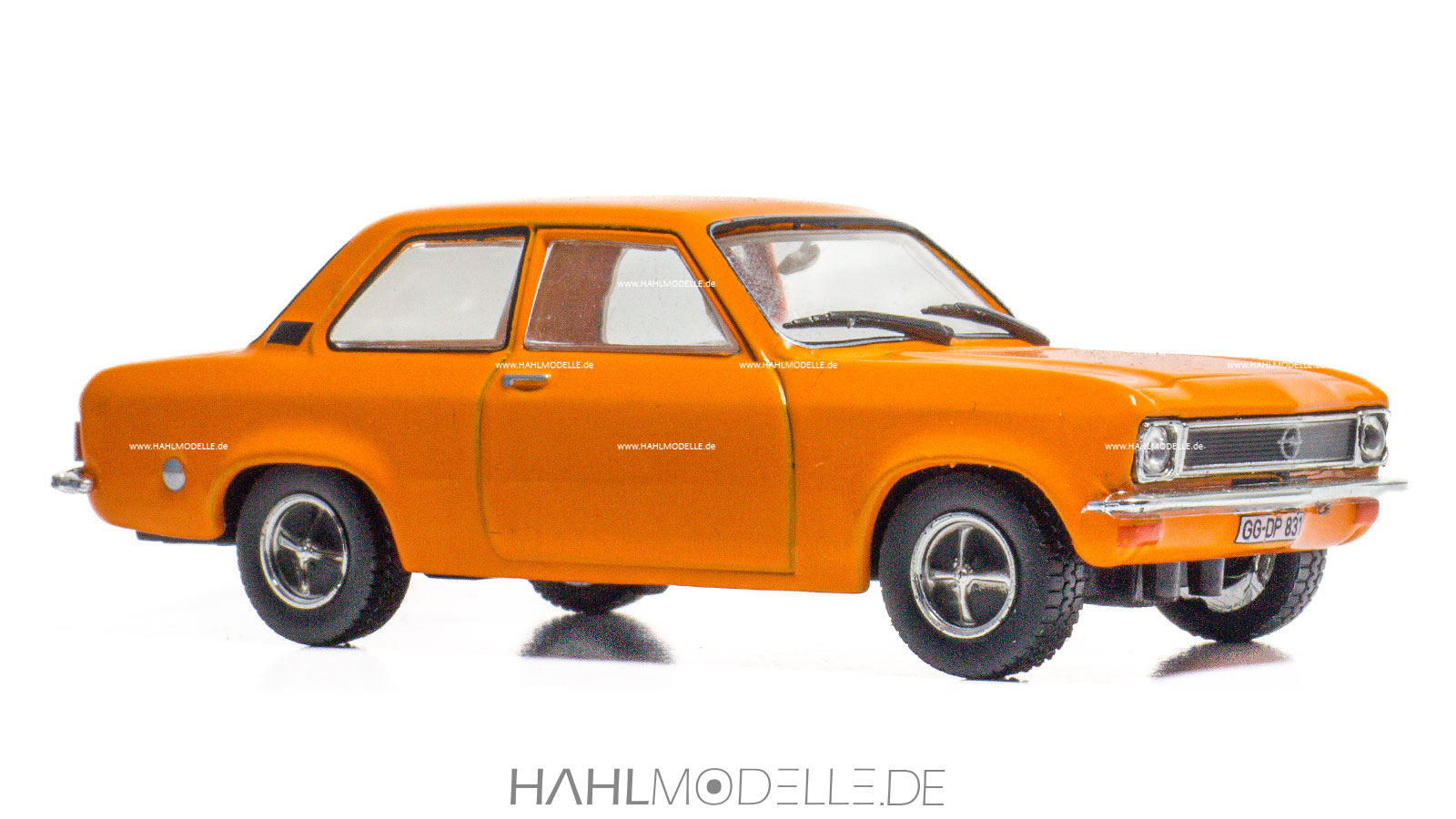 Opel Ascona A, Limousine, orange, Ixo, hahlmodelle.de