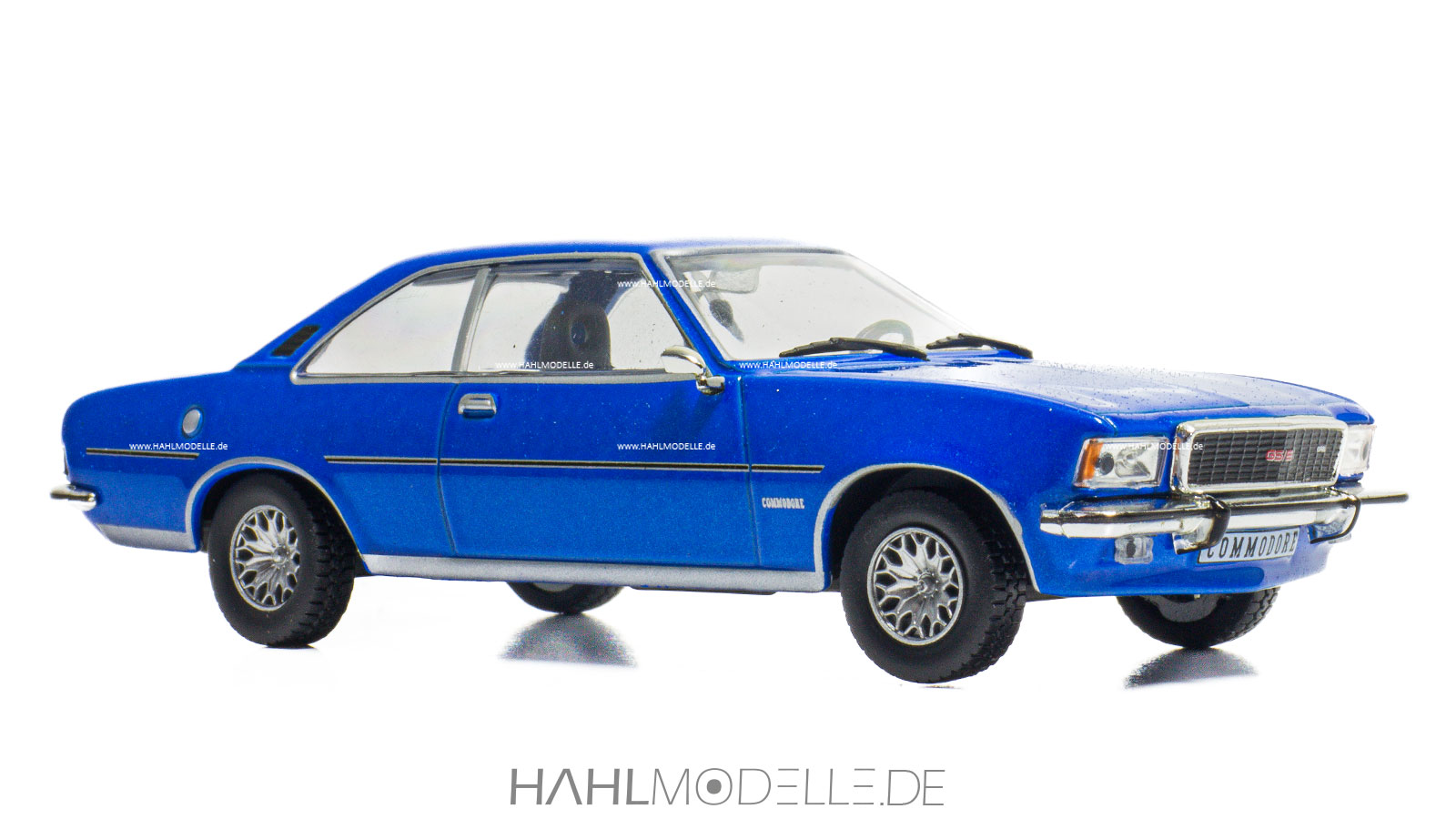 Opel Commodore B GS/E, Coupé, blau, Ixo, hahlmodelle.de