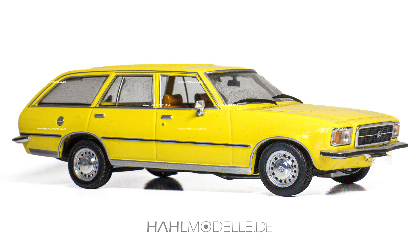 Opel Rekord D CarAVan, Kombi, gelb, Minichamps, hahlmodelle.de