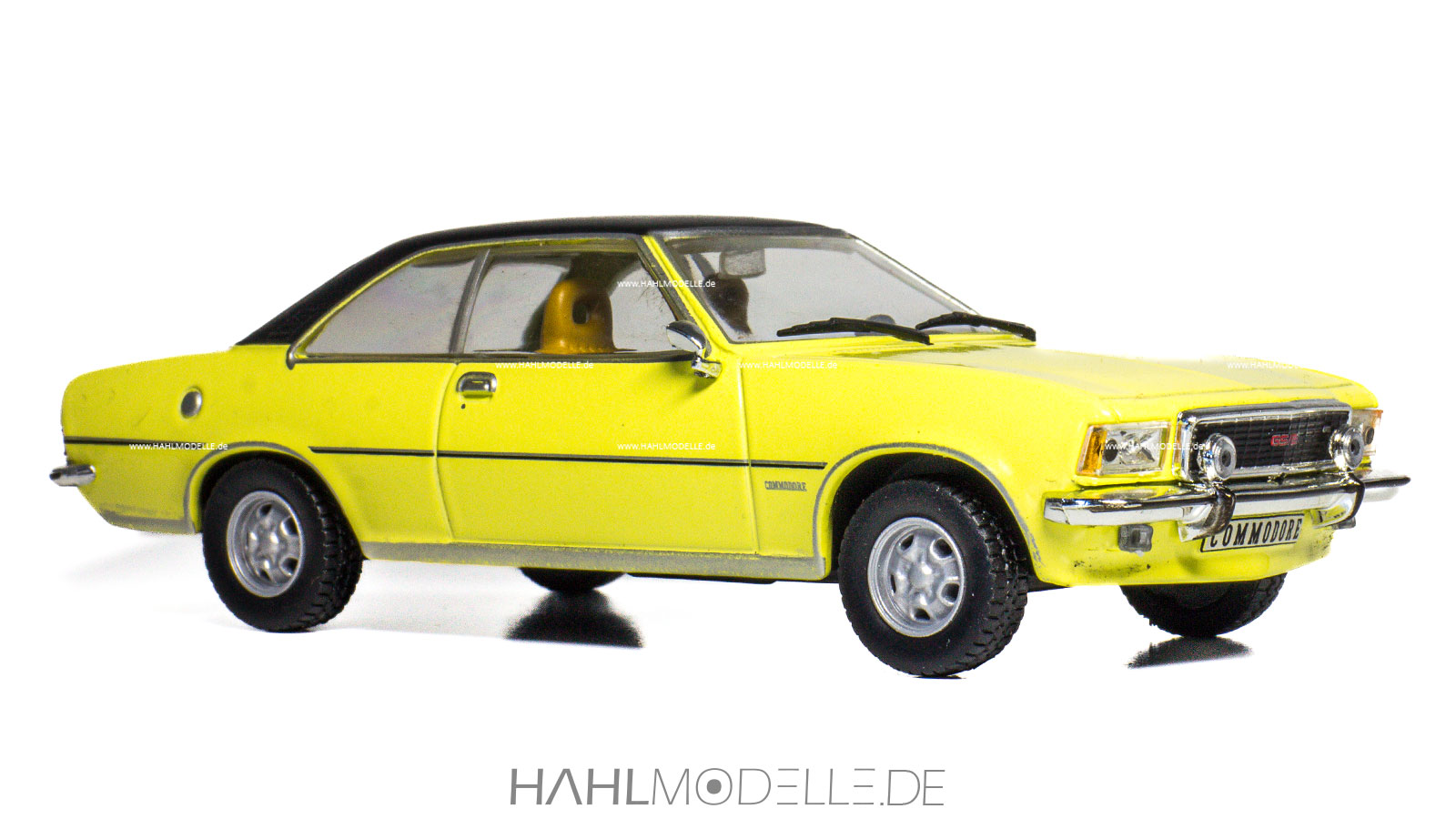 Opel Commodore B GS/E, Coupé, gelb/schwarz, Ixo, hahlmodelle.de