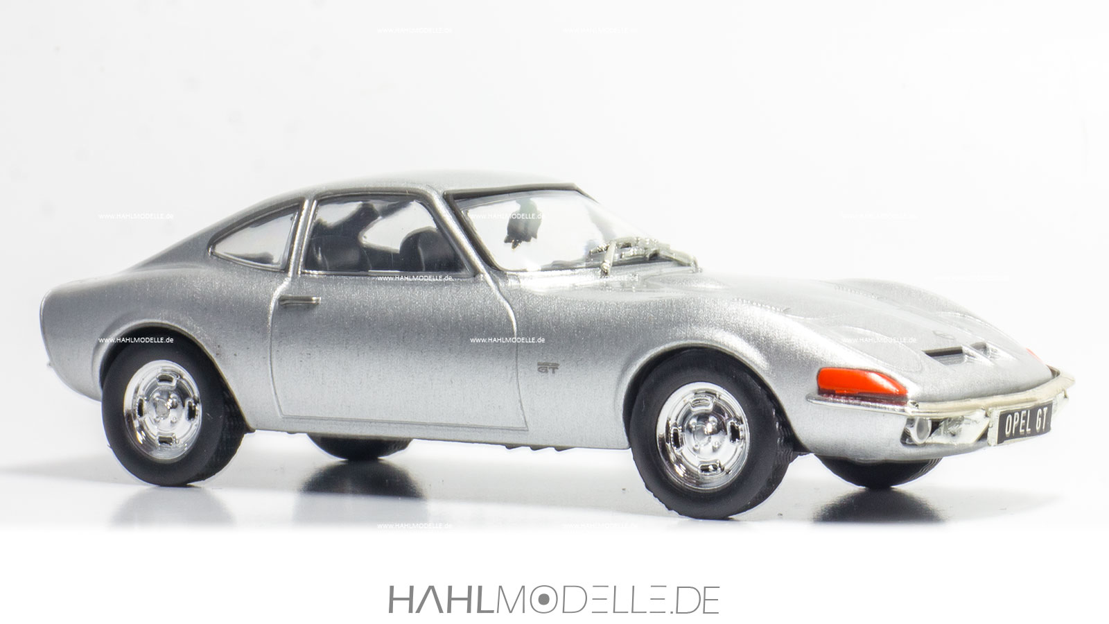 Opel GT, Coupé, silber, Ixo, hahlmodelle.de