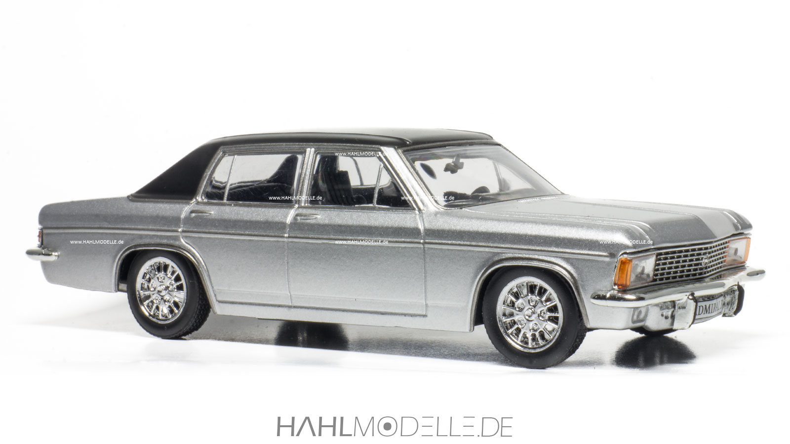 Opel Admiral B, Limousine, silber/schwarz, Ixo, hahlmodelle.de