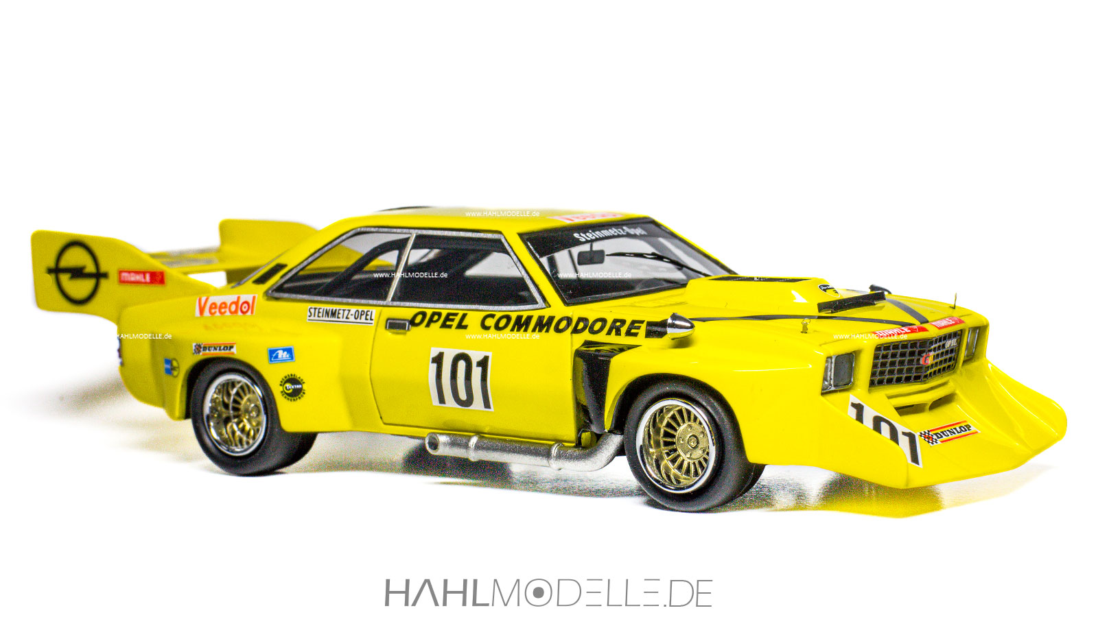 Opel Commodore B Steinmetz Jumbo 6000, Coupé, Interserie, gelb, Neo Scale Models, hahlmodelle.de