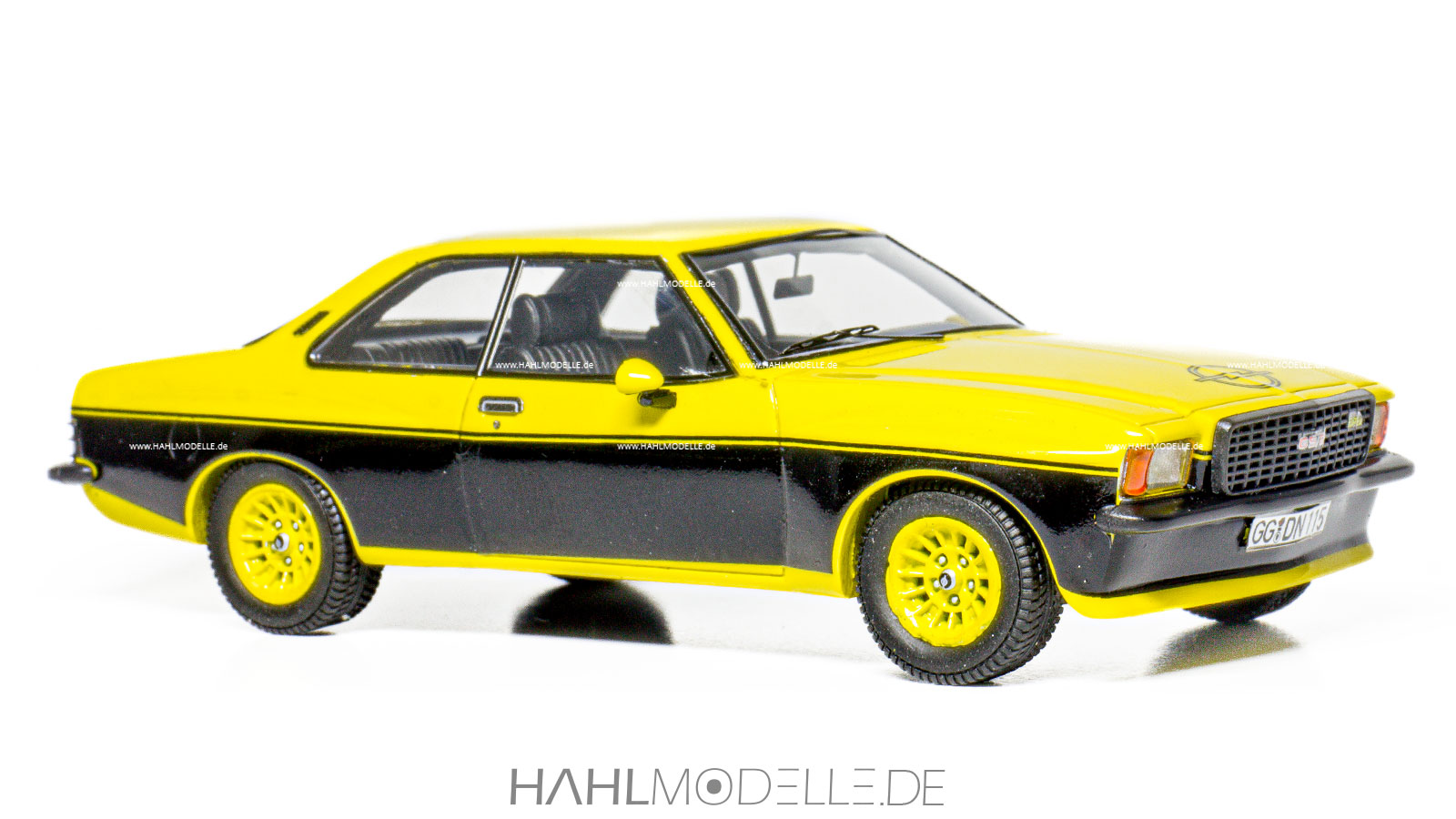 Opel Commodore B GS/E Steinmetz, Coupé, gelb/schwarz, Neo Scale Models, hahlmodelle.de