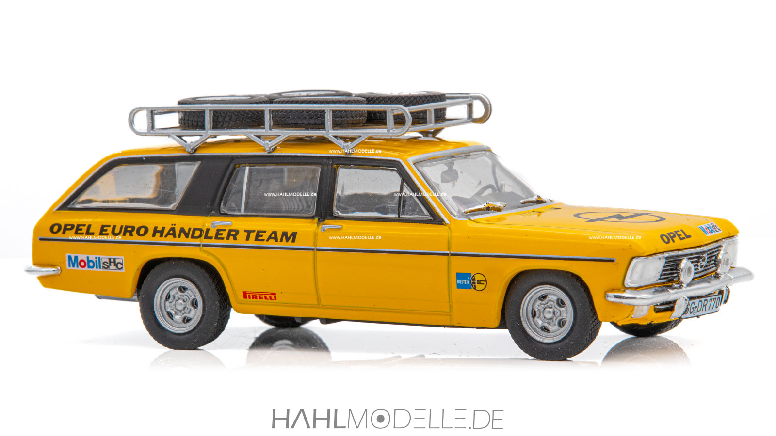 Opel Admiral B Caravan, Kombi, gelb, Ixo, hahlmodelle.de