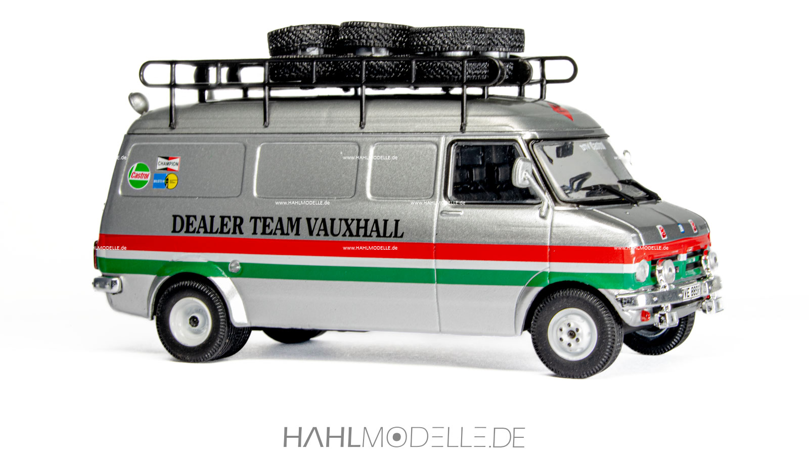 Opel Bedford Blitz Servicewagen, Kastenwagen, silber, Ixo, hahlmodelle.de